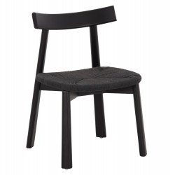 KΑΡΕΚΛΑ ΤΡΑΠΕΖΑΡΙΑΣ OSORIO HM18335.02 RUBBERWOOD & ΣΧΟΙΝΙ ΣΕ ΜΑΥΡΟ 51x55x74Υεκ