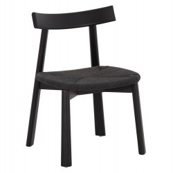 KΑΡΕΚΛΑ ΤΡΑΠΕΖΑΡΙΑΣ OSORIO HM18335.02 RUBBERWOOD & ΣΧΟΙΝΙ ΣΕ ΜΑΥΡΟ 51x55x74Υεκ