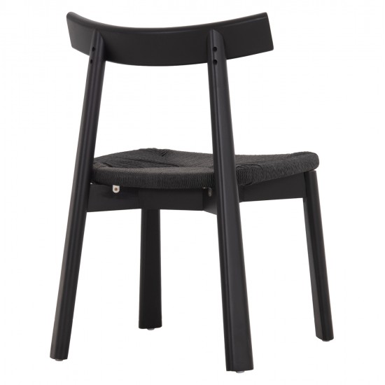KΑΡΕΚΛΑ ΤΡΑΠΕΖΑΡΙΑΣ OSORIO HM18335.02 RUBBERWOOD & ΣΧΟΙΝΙ ΣΕ ΜΑΥΡΟ 51x55x74Υεκ