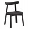 KΑΡΕΚΛΑ ΤΡΑΠΕΖΑΡΙΑΣ OSORIO HM18335.02 RUBBERWOOD & ΣΧΟΙΝΙ ΣΕ ΜΑΥΡΟ 51x55x74Υεκ