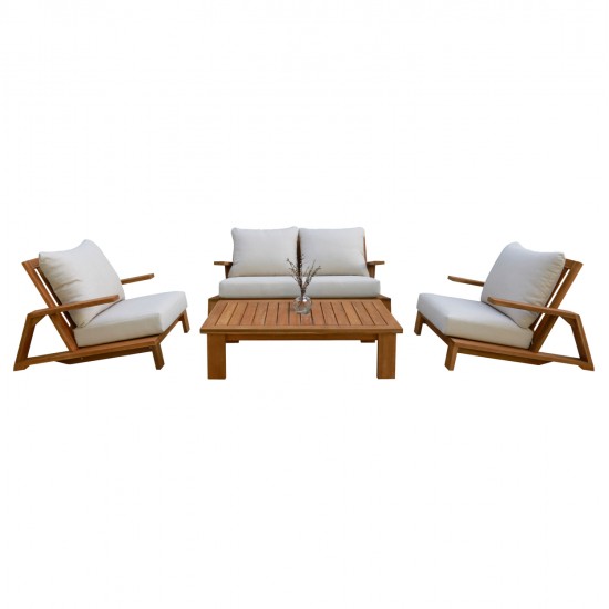 ΣΕΤ ΣΑΛΟΝΙ LOUNGE 4ΤΜΧ MIREX HM6521 ΞΥΛΟ ΑΚΑΚΙΑΣ--ΠΟΛΥΕΣΤΕΡΙΚΑ ΜΑΞΙΛΑΡΙΑ ΕΚΡΟΥ