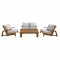 ΣΕΤ ΣΑΛΟΝΙ LOUNGE 4ΤΜΧ MIREX HM6521 ΞΥΛΟ ΑΚΑΚΙΑΣ--ΠΟΛΥΕΣΤΕΡΙΚΑ ΜΑΞΙΛΑΡΙΑ ΕΚΡΟΥ