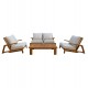 ΣΕΤ ΣΑΛΟΝΙ LOUNGE 4ΤΜΧ MIREX HM6521 ΞΥΛΟ ΑΚΑΚΙΑΣ--ΠΟΛΥΕΣΤΕΡΙΚΑ ΜΑΞΙΛΑΡΙΑ ΕΚΡΟΥ