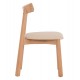 KΑΡΕΚΛΑ ΤΡΑΠΕΖΑΡΙΑΣ OSORIO HM18335.11 RUBBERWOOD ΦΥΣΙΚΟ-ΕΚΡΟΥ PU 51x55x74Υεκ