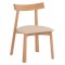 KΑΡΕΚΛΑ ΤΡΑΠΕΖΑΡΙΑΣ OSORIO HM18335.11 RUBBERWOOD ΦΥΣΙΚΟ-ΕΚΡΟΥ PU 51x55x74Υεκ