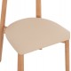 KΑΡΕΚΛΑ ΤΡΑΠΕΖΑΡΙΑΣ OSORIO HM18335.11 RUBBERWOOD ΦΥΣΙΚΟ-ΕΚΡΟΥ PU 51x55x74Υεκ
