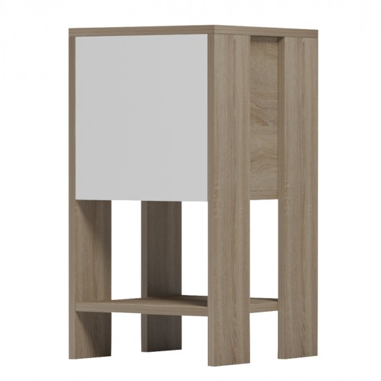 ΚΟΜΟΔΙΝΟ ARGUS HM18378.11 ΜΕΛΑΜΙΝΗ ΛΕΥΚΟ/SONAMA 30x30x55Υεκ.