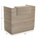 ΓΡΑΦΕΙΟ ΥΠΟΔΟΧΗΣ (RECEPTION) BARRY HM2152.01 ΜΕΛΑΜΙΝΗ ΣΕ SONAMA 120x70x110Υεκ.
