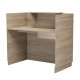 ΓΡΑΦΕΙΟ ΥΠΟΔΟΧΗΣ (RECEPTION) BARRY HM2152.01 ΜΕΛΑΜΙΝΗ ΣΕ SONAMA 120x70x110Υεκ.
