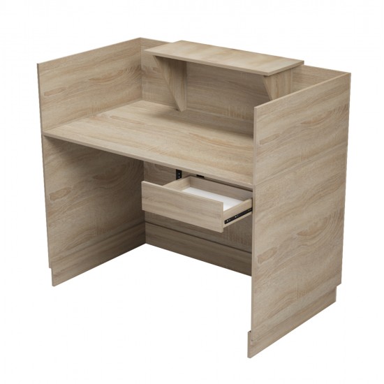 ΓΡΑΦΕΙΟ ΥΠΟΔΟΧΗΣ (RECEPTION) BARRY HM2152.01 ΜΕΛΑΜΙΝΗ ΣΕ SONAMA 120x70x110Υεκ.