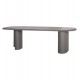 ΤΡΑΠΕΖΙ ΤΡΑΠΕΖΑΡΙΑΣ FIBER CEMENT ΟΒΑΛ GLEN HM6598.01 ΓΚΡΙ 260x95x75Υεκ