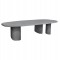 ΤΡΑΠΕΖΙ ΤΡΑΠΕΖΑΡΙΑΣ FIBER CEMENT ΟΒΑΛ GLEN HM6598.01 ΓΚΡΙ 260x95x75Υεκ