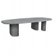 ΤΡΑΠΕΖΙ ΤΡΑΠΕΖΑΡΙΑΣ FIBER CEMENT ΟΒΑΛ GLEN HM6598.01 ΓΚΡΙ 260x95x75Υεκ