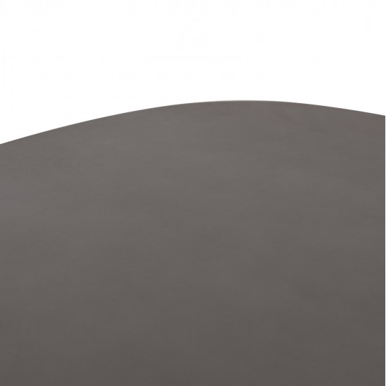 ΤΡΑΠΕΖΙ ΤΡΑΠΕΖΑΡΙΑΣ FIBER CEMENT ΟΒΑΛ GLEN HM6598.01 ΓΚΡΙ 260x95x75Υεκ