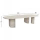 ΤΡΑΠΕΖΙ ΤΡΑΠΕΖΑΡΙΑΣ FIBER CEMENT ΟΒΑΛ GLEN HM6598.02 ΜΠΕΖ 260x95x75Υεκ