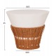 ΣΕΤ 2ΤΜΧ ΒΟΗΘΗΤΙΚΑ ΤΡΑΠΕΖΙΑ PERRAL HM21138.02 FIBER CEMENT ΛΕΥΚΟ-ΦΥΣΙΚΟ RATTAN