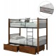 ΚΟΥΚΕΤΑ ΜΕ 2 ΣΥΡΤΑΡΙΑ & 2 ΣΤΡΩΜΑΤΑ 90X190εκ RAYVEN HM10968.01 ΞΥΛΟ ΚΑΡΥΔΙ ΚΑΙ ΜΕΤΑΛΛΟ