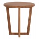 ΤΡΑΠΕΖΙ ΜΕΣΗΣ ΣΤΡΟΓΓΥΛΟ KOLIN HM6650 ΞΥΛΟ TEAK ΦΥΣΙΚΟ Φ65x65Υεκ.