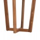 ΤΡΑΠΕΖΙ ΜΕΣΗΣ ΣΤΡΟΓΓΥΛΟ KOLIN HM6650 ΞΥΛΟ TEAK ΦΥΣΙΚΟ Φ65x65Υεκ.