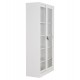 ΒΙΒΛΙΟΘΗΚΗ ΜΕ ΣΥΡΟΜΕΝΕΣ ΠΟΡΤΕΣ SIDER HM6632.02 ΜΕΤΑΛΛΙΚΗ ΛΕΥΚΗ 90x40x185Υεκ
