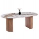 ΤΡΑΠΕΖΙ ΟΒΑΛ MARBLEX HM18428 ΚΕΡΑΜΙΚΟ TOP ΣΕ PANDORA--MDF ΠΟΔΙΑ 210x100x77Υεκ