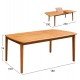 ΤΡΑΠΕΖΙ ΕΠΕΚΤΕΙΝΟΜΕΝΟ ΜΕ ΤΡΥΠΑ ΟΜΠΡΕΛΑΣ FEY HM6519 ΞΥΛΟ ΑΚΑΚΙΑΣ-ΦΥΣΙΚΟ 180/240x100x74Υεκ