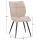 ΣΕΤ ΤΡΑΠΕΖΑΡΙΑΣ 5ΤΜΧ GAFF HM10847.02 MDF TOP ΦΥΣΙΚΟ--ΥΦΑΣΜΑ ΜΠΕΖ & ΜΕΤΑΛΛΟ ΜΑΥΡΟ