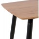 ΣΕΤ ΤΡΑΠΕΖΑΡΙΑΣ 5ΤΜΧ GAFF HM10847.02 MDF TOP ΦΥΣΙΚΟ--ΥΦΑΣΜΑ ΜΠΕΖ & ΜΕΤΑΛΛΟ ΜΑΥΡΟ