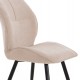 ΣΕΤ ΤΡΑΠΕΖΑΡΙΑΣ 5ΤΜΧ GAFF HM10847.02 MDF TOP ΦΥΣΙΚΟ--ΥΦΑΣΜΑ ΜΠΕΖ & ΜΕΤΑΛΛΟ ΜΑΥΡΟ