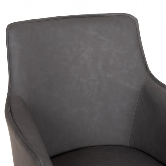 ΣΕΤ ΤΡΑΠΕΖΑΡΙΑΣ 7ΤΜΧ MELLOW HM21360 ΚΕΡΑΜΙΚΟ TOP/MDF ΠΟΔΙΑ--PU ΓΚΡΙ/ΜΕΤΑΛ.ΠΟΔΙΑ