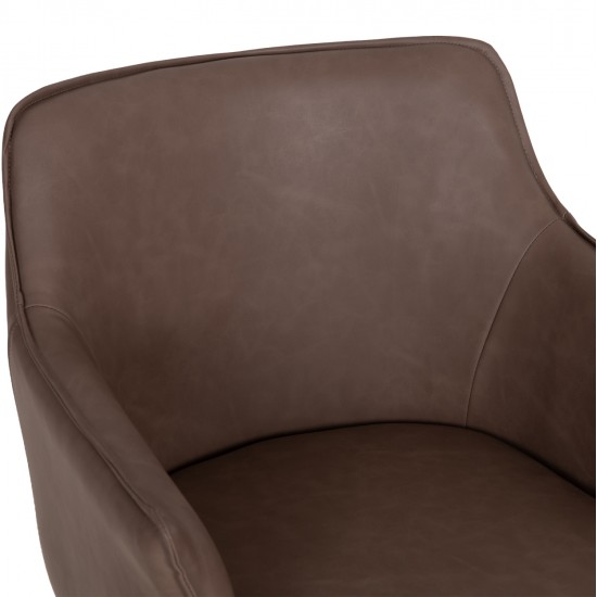 ΣΕΤ ΤΡΑΠΕΖΑΡΙΑΣ 7ΤΜΧ MELLOW HM21361 ΚΕΡΑΜΙΚΟ TOP/MDF ΠΟΔΙΑ--PU ΚΑΦΕ/ΜΕΤΑΛ.ΠΟΔΙΑ