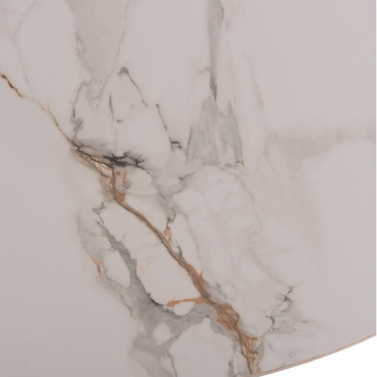 ΣΕΤ ΤΡΑΠΕΖΑΡΙΑΣ 7ΤΜΧ MELLOW HM21361 ΚΕΡΑΜΙΚΟ TOP/MDF ΠΟΔΙΑ--PU ΚΑΦΕ/ΜΕΤΑΛ.ΠΟΔΙΑ