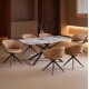 ΣΕΤ ΤΡΑΠΕΖΑΡΙΑΣ 7ΤΜΧ HANAE HM21365 ΚΕΡΑΜΙΚΟ TOP/ΜΕΤΑΛ. ΠΟΔΙΑ--PU ΜΟΚΑ/ΜΕΤΑΛ.ΠΟΔΙΑ