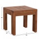 LOUNGE ΣΕΤ KIOTO HM10960 ΤΡΑΠΕΖΑΚΙ & 2 ΠΟΛΥΘΡΟΝΕΣ--ΞΥΛΟ TEAK--ΜΠΕΖ ΜΑΞΙΛΑΡΙΑ