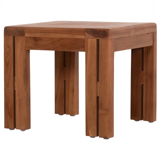 LOUNGE ΣΕΤ KIOTO HM10960 ΤΡΑΠΕΖΑΚΙ & 2 ΠΟΛΥΘΡΟΝΕΣ--ΞΥΛΟ TEAK--ΜΠΕΖ ΜΑΞΙΛΑΡΙΑ