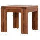 LOUNGE ΣΕΤ KIOTO HM10960 ΤΡΑΠΕΖΑΚΙ & 2 ΠΟΛΥΘΡΟΝΕΣ--ΞΥΛΟ TEAK--ΜΠΕΖ ΜΑΞΙΛΑΡΙΑ