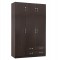 ΝΤΟΥΛΑΠΑ 3ΦΥΛΛΗ ΜΕ ΠΑΤΑΡΙ CARLY HM10891.01 ΜΕΛΑΜΙΝΗ ΣΕ ZEBRANO 150X55Χ240Υεκ.