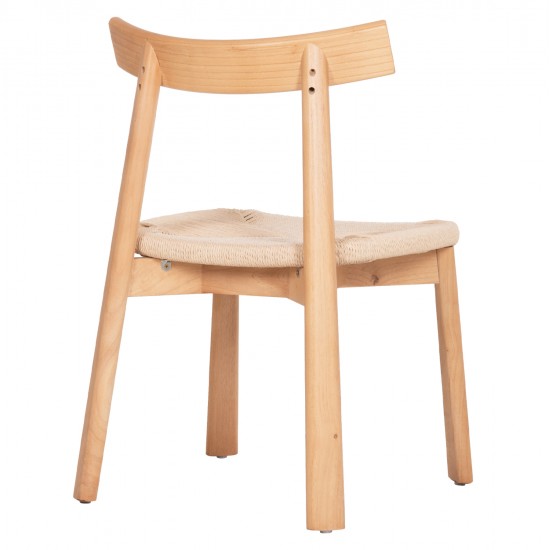 KΑΡΕΚΛΑ ΤΡΑΠΕΖΑΡΙΑΣ OSORIO HM18335.01 RUBBERWOOD & ΣΧΟΙΝΙ ΣΕ ΦΥΣΙΚΟ 51x55x74Υεκ