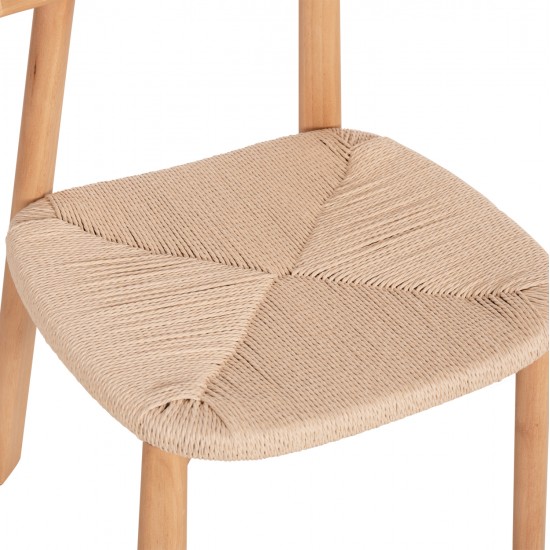KΑΡΕΚΛΑ ΤΡΑΠΕΖΑΡΙΑΣ OSORIO HM18335.01 RUBBERWOOD & ΣΧΟΙΝΙ ΣΕ ΦΥΣΙΚΟ 51x55x74Υεκ