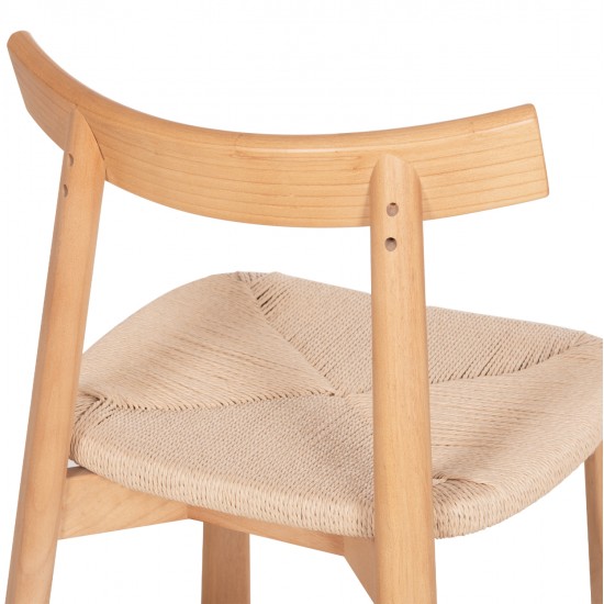 KΑΡΕΚΛΑ ΤΡΑΠΕΖΑΡΙΑΣ OSORIO HM18335.01 RUBBERWOOD & ΣΧΟΙΝΙ ΣΕ ΦΥΣΙΚΟ 51x55x74Υεκ