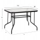 ΣΕΤ ΤΡΑΠΕΖΑΡΙΑΣ 5ΤΜΧ ADAM HM10897.03 ΤΡΑΠΕΖΙ 110x60εκ & 4 ΠΟΛΥΘΡΟΝΕΣ--ΜΑΥΡΟ