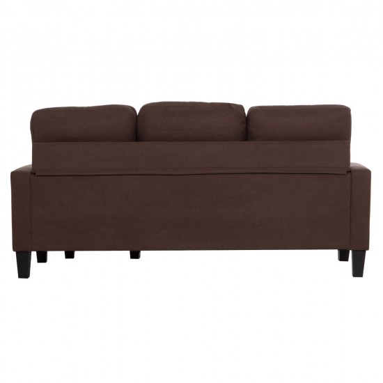 ΚΑΝΑΠΕΣ ΓΩΝΙΑ ΑΝΑΣΤΡΕΨΙΜΗ MEGGY HM3297.12 ΚΑΦΕ ΥΦΑΣΜΑ 184.5x129x86Yεκ.