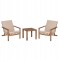 LOUNGE ΣΕΤ ΕΞ.ΧΩΡΟΥ 3ΤΜΧ DAME HM10982 ΞΥΛΟ ΑΚΑΚΙΑΣ--ΣΧΟΙΝΙ STRAP & ΜΑΞΙΛΑΡΙΑ ΣΕ ΜΠΕΖ