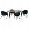 ΣΕΤ ΤΡΑΠΕΖΑΡΙΑΣ 5ΤΜΧ JOLIE HM12123.01 MDF TOP ΣΕ ΦΥΣΙΚΟ--ΚΥΠΑΡΙΣΣΙ ΒΕΛΟΥΔΟ