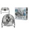 Ανεμιστήρας Δαπέδου Silver Steel Χρωμέ Φ51cm 120W