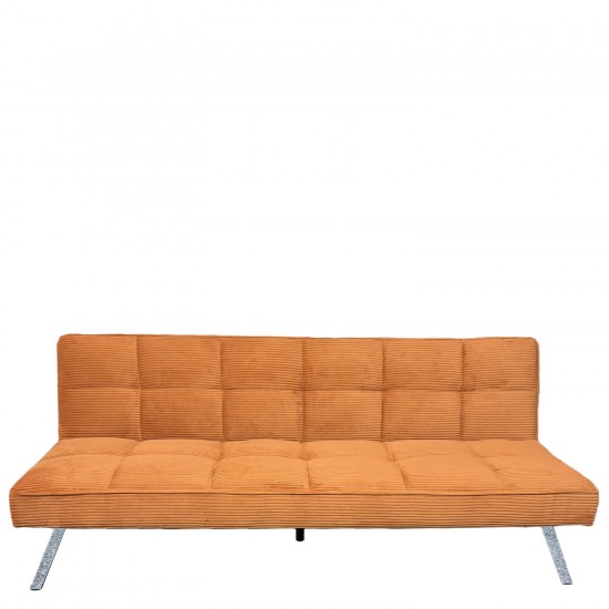 Καναπές Κρεβάτι ArteLibre ELVORE Κεχριμπάρι Ύφασμα/Ξύλο 190x83x74cm