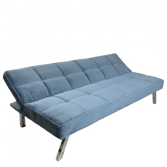 Καναπές Κρεβάτι ArteLibre ELVORE Μπλε Ύφασμα/Ξύλο 190x83x74cm