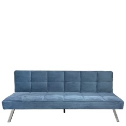 Καναπές Κρεβάτι ArteLibre ELVORE Μπλε Ύφασμα/Ξύλο 190x83x74cm