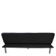 Καναπές Κρεβάτι ArteLibre ELVORE Μαύρο Ύφασμα/Ξύλο 190x83x74cm