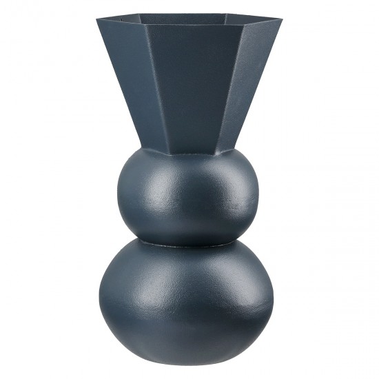 Κηροπήγιο ArteLibre Σκούρο Μπλε Μέταλλο 9x9x20cm Σε 2 Σχέδια